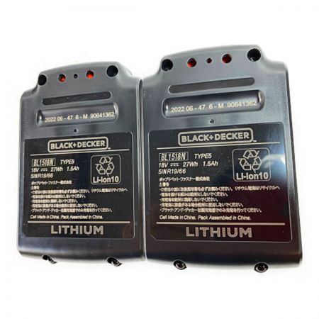  BLACK+DECKER ブラックアンドデッカー 18V ドリルドライバ (バッテリ2個・充電器・ケース付） AUTO01K2 ブラック×オレンジ