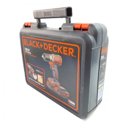 中古】 BLACK+DECKER ブラックアンドデッカー 18V ドリルドライバ