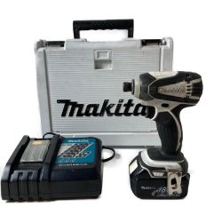 ** MAKITA マキタ 18V 充電式インパクトドライバ （バッテリ1個・充電器・ケース付） LXDT04 ホワイト Cランク