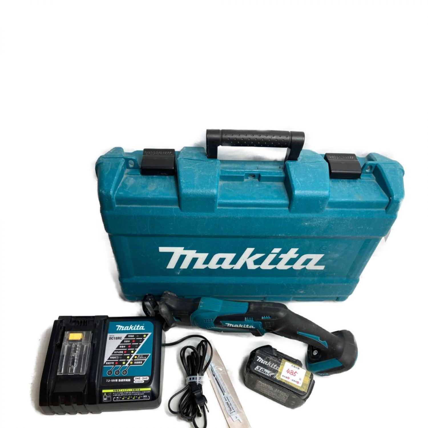 MAKITA マキタ 18V 充電式レシプロソー (バッテリ1個・充電器・ケース付） JR184D ブルー