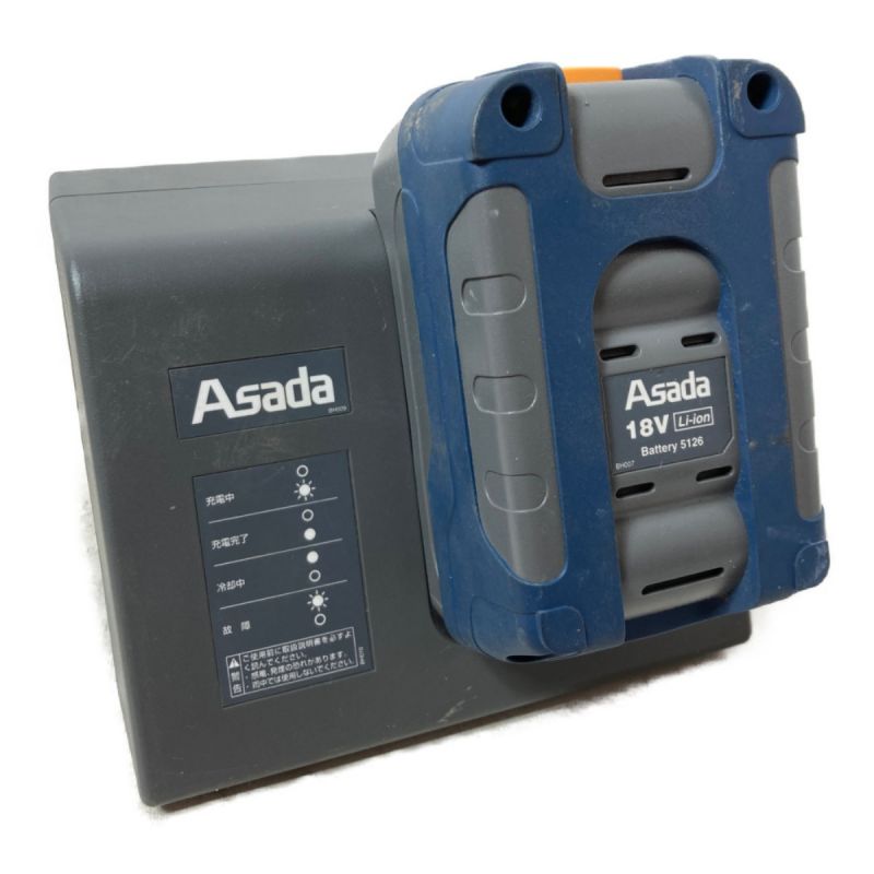 中古】 ASADA ジャンク 18V 充電式バンドソー (バッテリ・充電器 