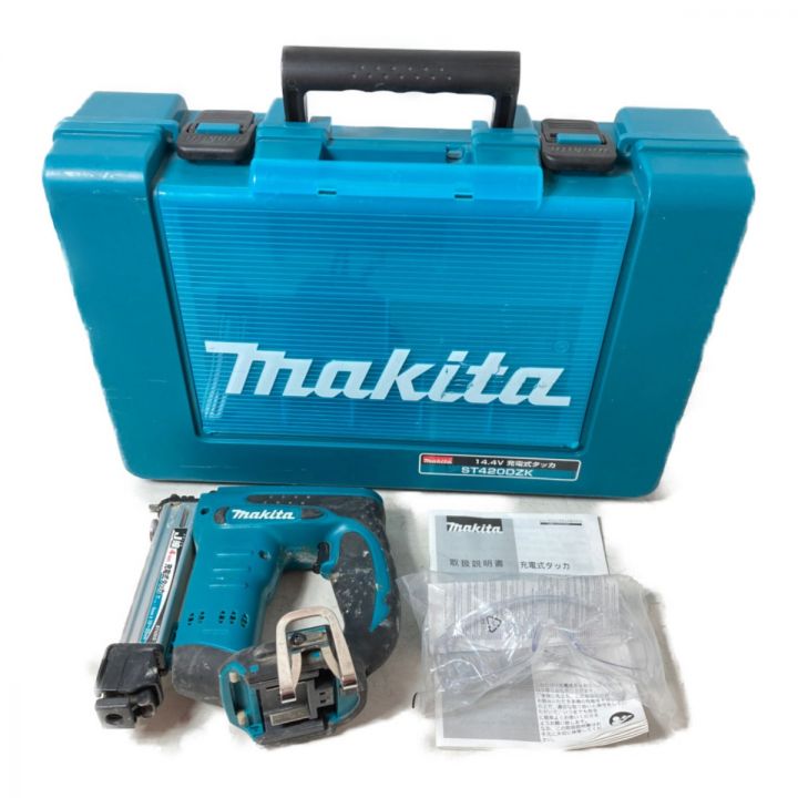 MAKITA マキタ J線4mmx10~22mm 14.4V 充電式タッカ ケース付 バッテリ・充電器なし ST420D  ブルー｜中古｜なんでもリサイクルビッグバン