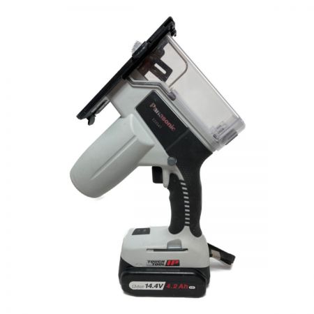  Panasonic パナソニック 14.4V 充電角穴カッター （バッテリ2個・充電器・ケース付） EZ4543 ライトグレー