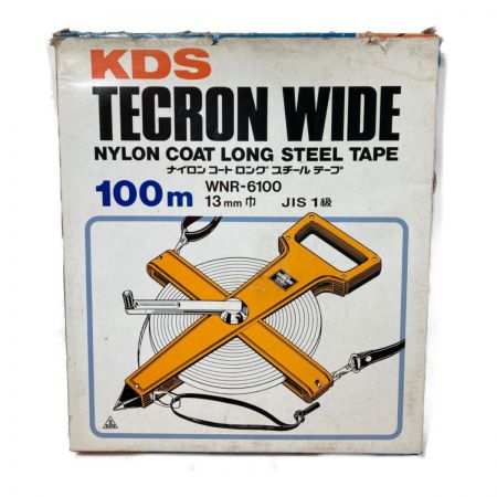  KDS TECRON WIDE スチールテープ メジャー 巻尺 13mm巾/100m WNR-6100