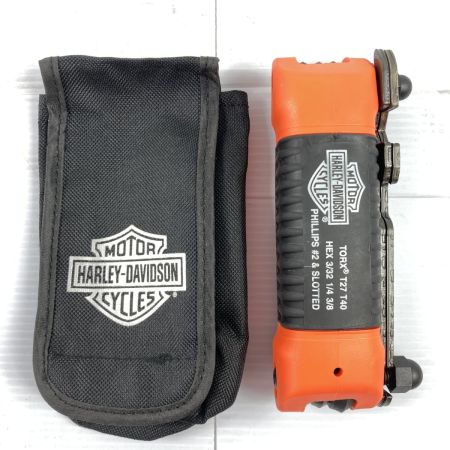  HARLEY-DAVIDSON ハーレーダビッドソン オールインワン・フォールディングツール インチ規格 ソフトケース付 オレンジ×ブラック