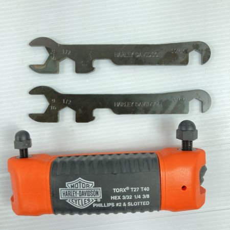  HARLEY-DAVIDSON ハーレーダビッドソン オールインワン・フォールディングツール インチ規格 ソフトケース付 オレンジ×ブラック