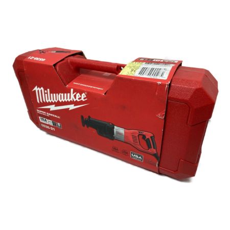  Milwaukee コード式 セーバーソー ケース付 6538-21 ブラック×レッド