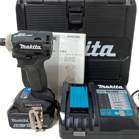  MAKITA マキタ 18V 充電式インパクトドライバ バッテリ1個付属 TD172DRGXB ブラック