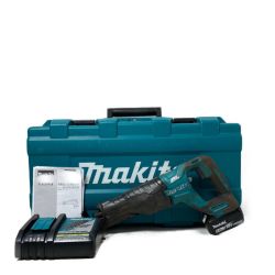 ＊＊ MAKITA マキタ 18V 充電式レシプロソー バッテリ1個付・充電器・ケース付 JR187D ブルー Cランク
