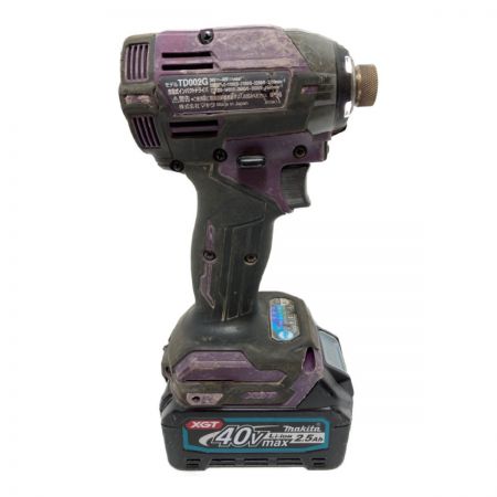  MAKITA マキタ 40Vmax 充電式インパクトドライバ （バッテリ2個・充電器付） TD002GDX AP オーセンティックパープル