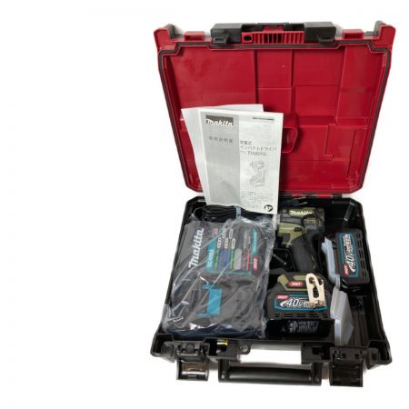  MAKITA マキタ 40Vmax 充電式インパクトドライバ （バッテリ2個・充電器・ケース付） TD001GRDXO オリーブ