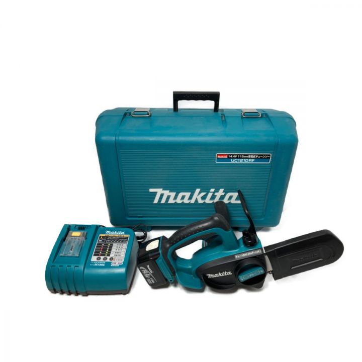 MAKITA マキタ 14.4V 115mm 充電式チェーンソー バッテリ1個・充電器・ケース付 UC121DRF  ブルー｜中古｜なんでもリサイクルビッグバン