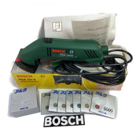 中古】 BOSCH ボッシュ 電動三角サンダー (ダイヤモンドペーパーセット