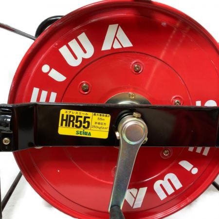  SEIWA 精和産業(セイワ)　エアレスリール 中間ホース(1/4)1m・スイベルセット(1/4) HR55 レッド