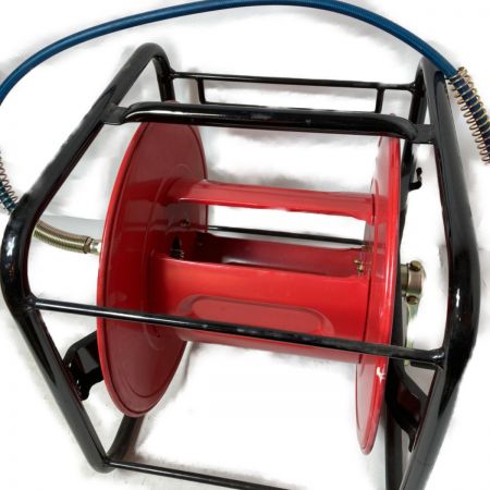  SEIWA 精和産業(セイワ)　エアレスリール 中間ホース(1/4)1m・スイベルセット(1/4) HR55 レッド