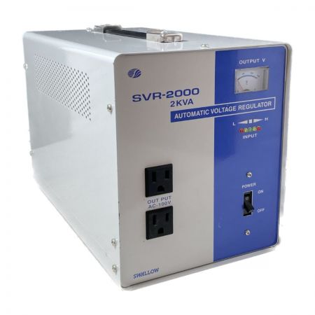  スワロー電機 SVRシリーズ　交流定電圧電源装置 サイリスタ式 SVR-2000 ホワイト