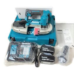 ＊＊ MAKITA マキタ 18V 充電式ポータブルバンドソー （バッテリ2個・充電器・ケース付） PB184DRGX ブルー Sランク