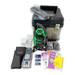 ＊＊ TAJIMA タジマ NAVI グリーン レーザー墨出し器  フルライン （バッテリ・受光器・ケース他付属品付） GZASN-KJC グリーン Sランク
