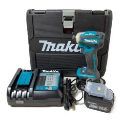 ＊＊ MAKITA マキタ 14.4V 充電式インパクトドライバ バッテリ2個・充電器・ケース付 TD162DRGX ブルー Bランク