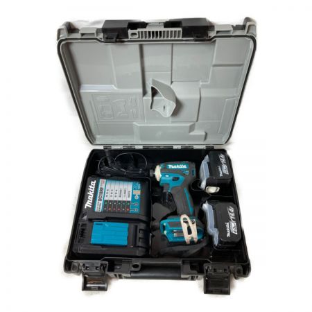  MAKITA マキタ 14.4V 充電式インパクトドライバ バッテリ2個・充電器・ケース付 TD162DRGX ブルー