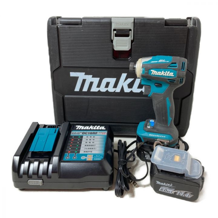 MAKITA マキタ 14.4V 充電式インパクトドライバ バッテリ2個・充電器・ケース付 TD162DRGX  ブルー｜中古｜なんでもリサイクルビッグバン