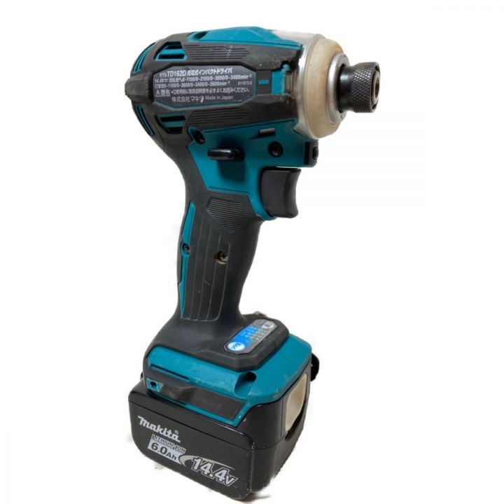 MAKITA マキタ 14.4V 充電式インパクトドライバ バッテリ2個・充電器・ケース付 TD162DRGX  ブルー｜中古｜なんでもリサイクルビッグバン