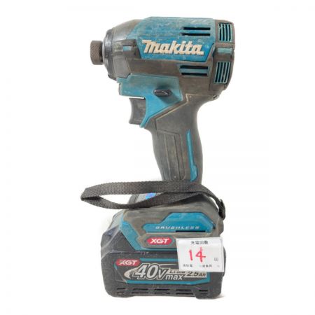  MAKITA マキタ 40Vmax 充電式インパクトドライバ バッテリ1個＆ケース付 充電器なし TD002D ブルー