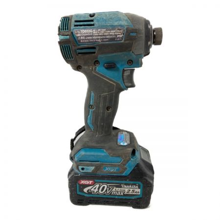  MAKITA マキタ 40Vmax 充電式インパクトドライバ バッテリ1個＆ケース付 充電器なし TD002D ブルー