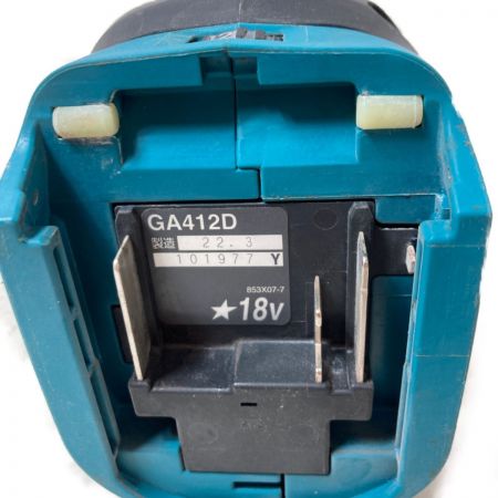  MAKITA マキタ 18V 100mm 充電式ディスクグラインダ 本体のみ  （充電器・ケースなし） GA412D ブルー