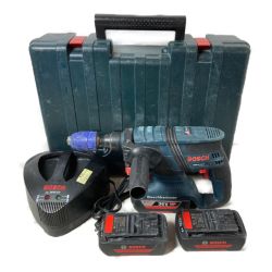 ＊＊ BOSCH ボッシュ 36V コードレスハンマドリル （バッテリ3個・充電器・ケース付） GBH36V-LIY ネイビー Cランク