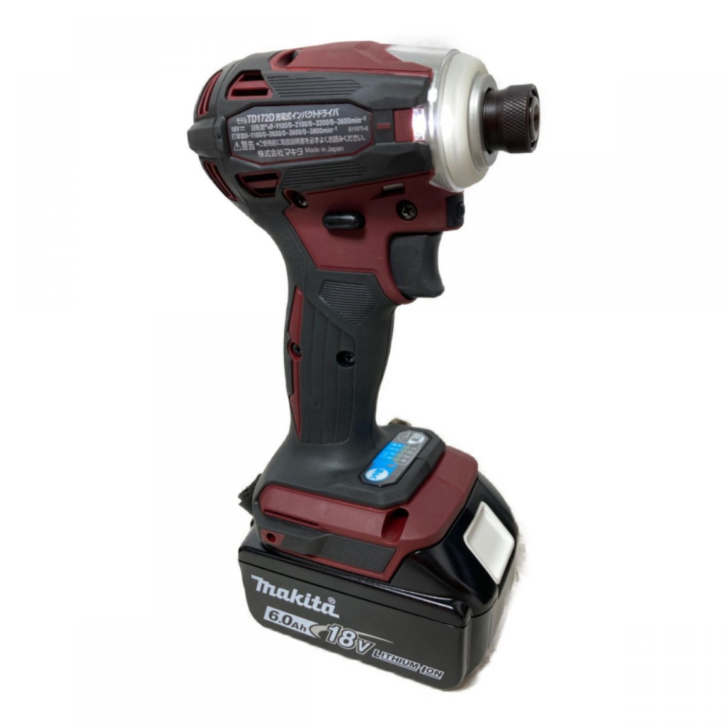 中古】 MAKITA マキタ 18V 充電式インパクトドライバ (バッテリ2個