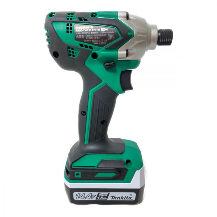 MAKITA マキタ 14.4V コードレスインパクトドライバ バッテリ1個付属 （充電器・ケースなし） MTD001D  グリーン｜中古｜なんでもリサイクルビッグバン