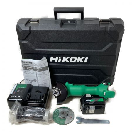  HiKOKI ハイコーキ 36V 100mm コードレスディスクグラインダ （バッテリ1個・充電器・ケース付） G3610DA XP グリーン