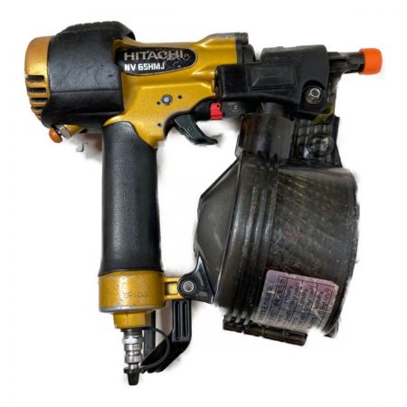  HITACHI 日立 65mm 高圧ロール釘打機 ケース付 NV65HMJ オレンジ