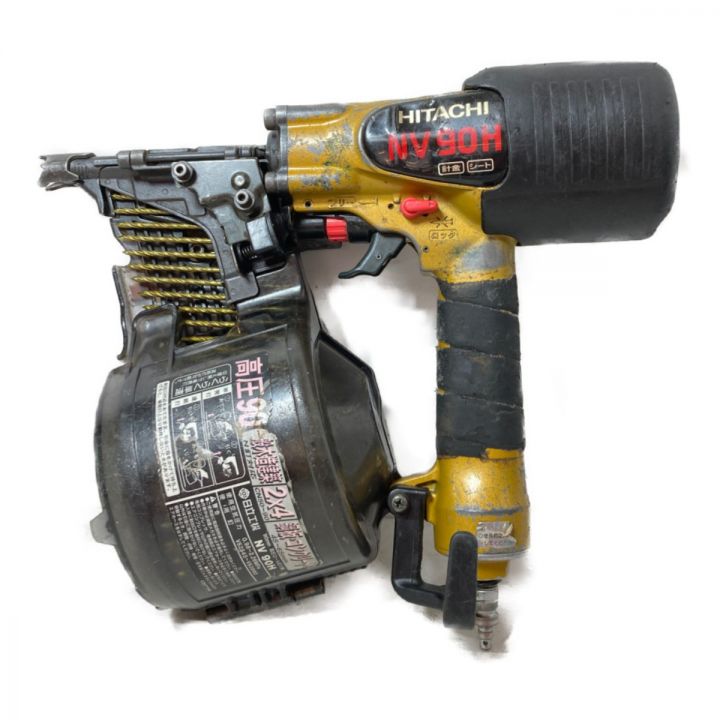HITACHI 日立 90mm 高圧ロール釘打機 （ケース付） NV90H オレンジ