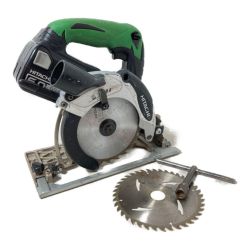 ＊＊ HITACHI 日立 14.4V 125mm コードレス丸のこ バッテリ1個付 （充電器・ケースなし） C14DSL2 ブラック×グリーン Cランク