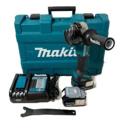 ＊＊ MAKITA マキタ 18V 125mm 充電式ディスクグラインダ (バッテリ2個・ 充電器・ケース付） GA504DRGXN ブルー Cランク