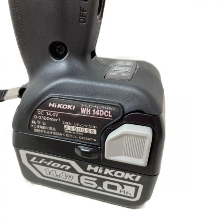  HiKOKI ハイコーキ 14.4V コーナーインパクトドライバ (バッテリ1個・充電器付） WH14DCL LYPK ブラック