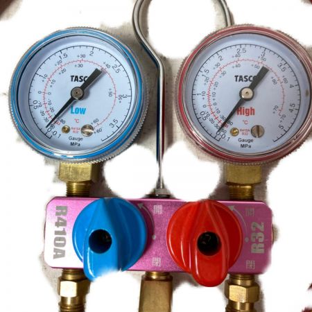  TASCO 真空ポンプ マニホールド＆デジタル真空ゲージ・ケース付属 TA150SB-2 ブラック×グレー