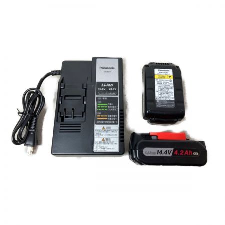  Panasonic パナソニック 14.4V 自動変速ドライバドリル (バッテリ2個・充電器・ケース付） EZ7443LS2S-H ブラック