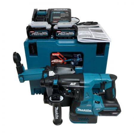  MAKITA マキタ 40V 28mm ハンマドリル バッテリ2個・充電器・集じんシステム（DX12）付 HR001GRDXV ブルー