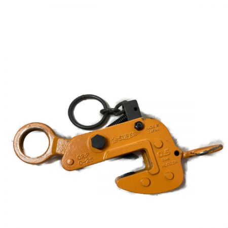  SUPERTOOL 横吊りクランプ （ロックハンドル式）0.5トン【1】 HLC0.5H オレンジ