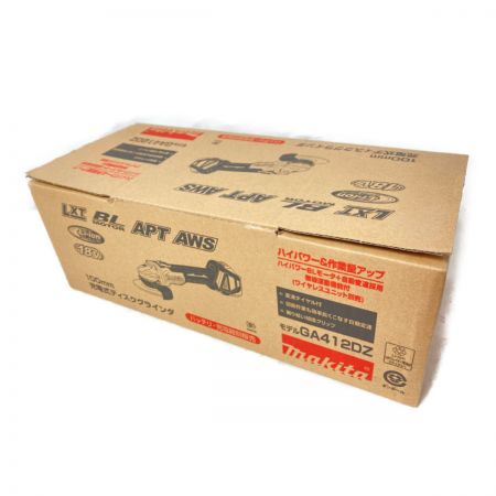  MAKITA マキタ 18V 100mm 充電式ディスクグラインダ 本体のみ  （充電器・バッテリ別売り） GA412DZ ブルー