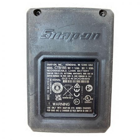  Snap-on スナップオン 18V コードレスリベットガン バッテリ1個付 ※充電器なし CTRG9050 レッド