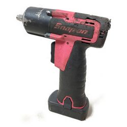 ＊＊ Snap-on スナップオン 14.4V インパクトレンチ 差込角9.5mm バッテリ1個付 　充電器なし CTJ76* ピンク Cランク