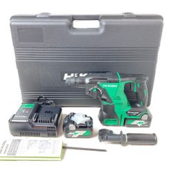 ＊＊ HiKOKI ハイコーキ 36V コードレスハンマドリル （バッテリ2個・充電器・ケース付） DH36DPA(2XP) グリーン Sランク