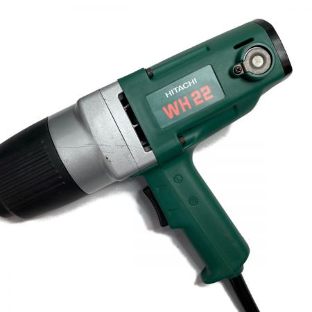  HITACHI 日立 22mm 200V コード式インパクトレンチ 差込角19mm ケース付 WH22 グリーン