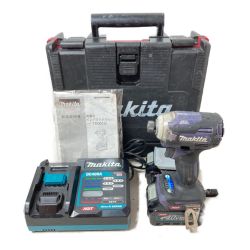 ＊＊ MAKITA マキタ 40Vmax 充電式インパクトドライバ （バッテリ2個・充電器・ケース付） TD001GRDX パープル Cランク