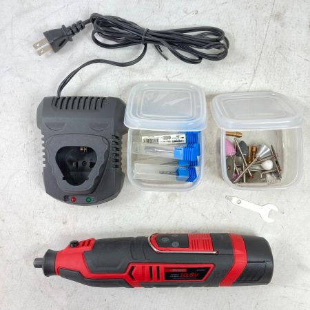  ASTRO PRODUCTS アストロプロダクツ 10.8V ミニグラインダー バッテリ1個・充電器・先端工具付 AP-050834 レッド×ブラック