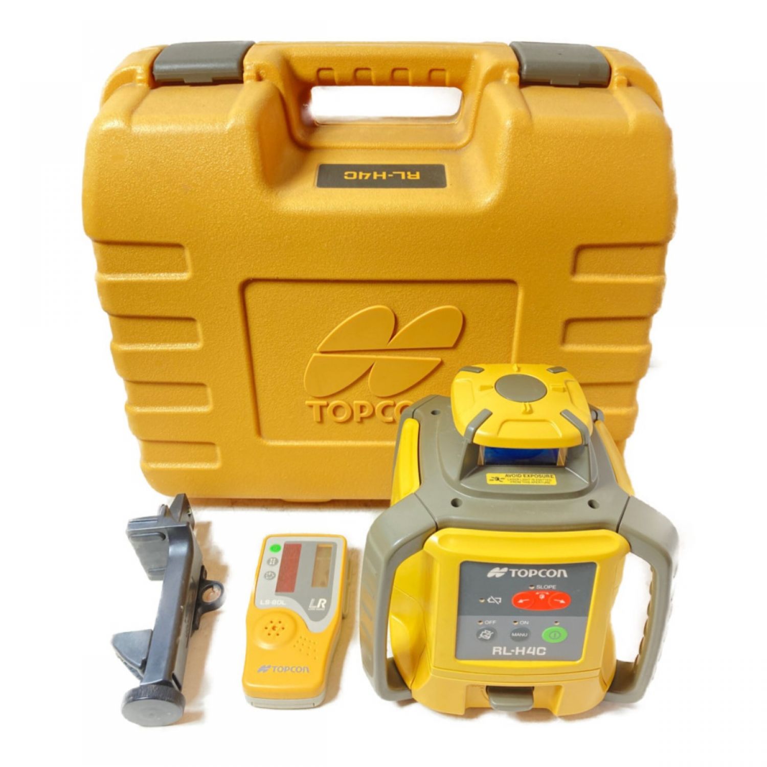 中古】 TOPCON ローティングレーザー 受光器 ・ケース・三脚付 RL-H4C